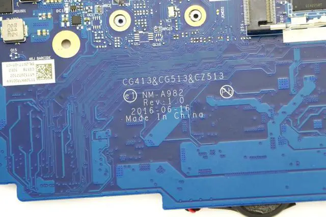 Alt view image 6 of 6 - CG413&CG513&CZ513 NM-A982 UMA Motherboard w/ i7-7500U CPU - 5B20M34582 for Lenovo IdeaPad 310-15IKB Touch