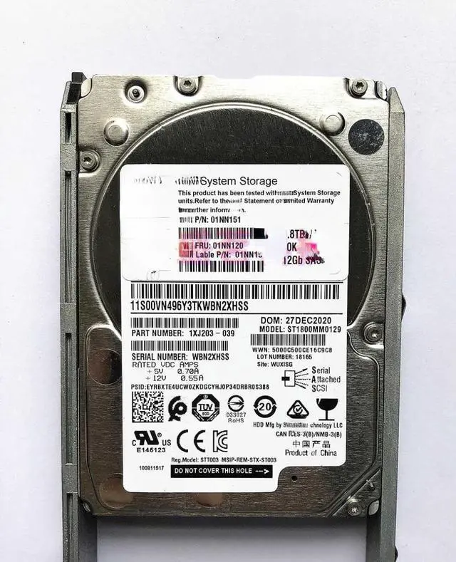 Main image of For IBM 01DE355 01EJ588 01EJ867 01NN120 1.8T 10K 2.5 V3700V2 hard disk