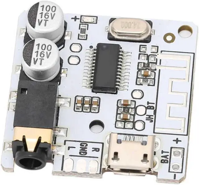 Alt view image 2 of 7 - Bluetooth Audio Receiver Board WAV+APE+FLAC+MP3 Lossless Decoding DIY Car Speaker Amplifier Module with LED Indicator 3.7-5V