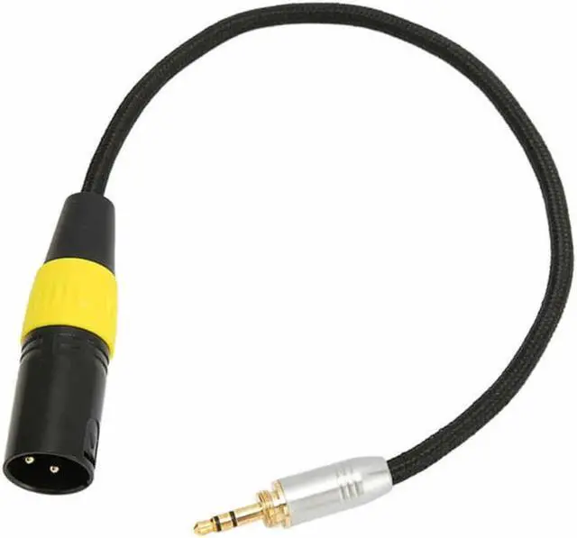 Alt view image 2 of 5 - 3.5mm Male to XLR Cable Noiseless Gold Plated 3.5mm to 3 Pin XLR Adapter Cable for Microphone Mixer Professional Camera