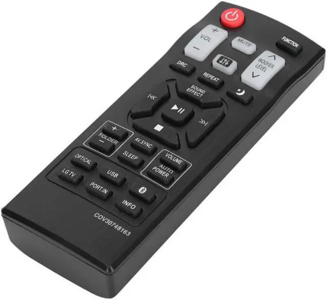 Alt view image 3 of 7 - COV30748163 Remote Control ABS Black Soundbar Remote Controller Replacement for LG Soundbar For LAS355B/LAC450B/LAS350B
