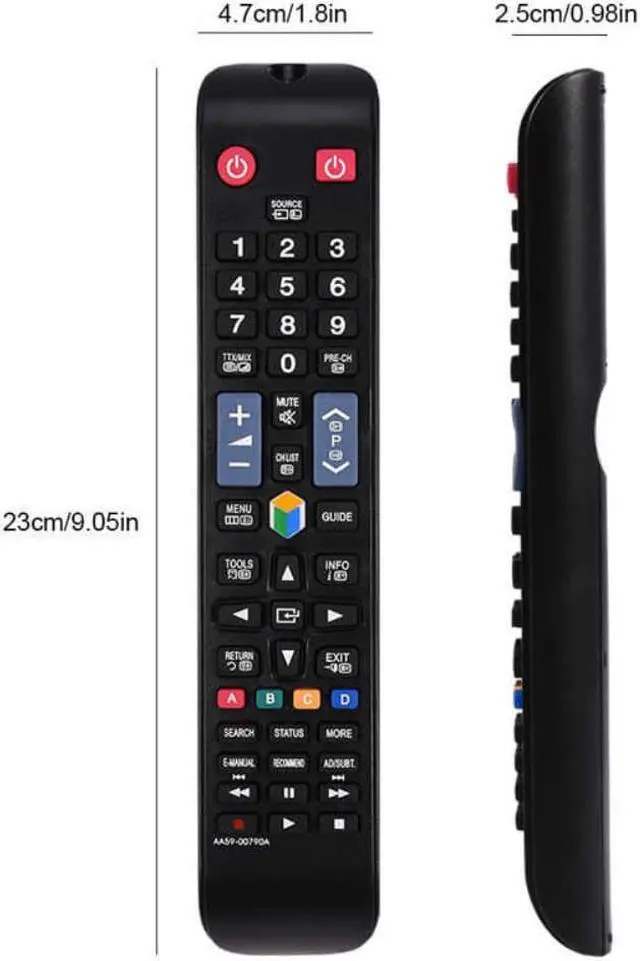 Alt view image 4 of 7 - TV Remote Control Replacement for Samsung AA59-00790A STB BN59-01178B BN59-01178R TV