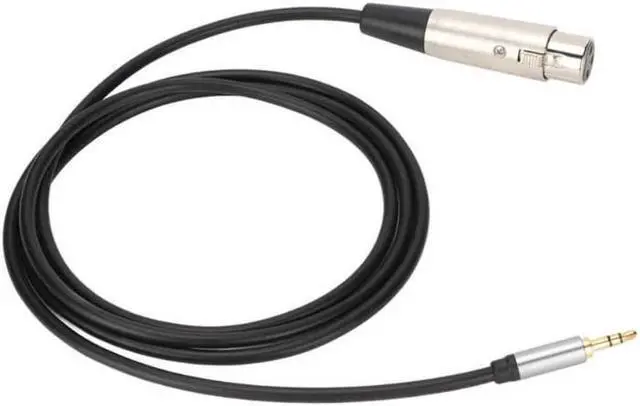 Alt view image 2 of 4 - 1.5m XLR Female to 3.5mm Male Adapter Cable HiFi Plug and Play Sound Line with Shielding for Microphones Mixers Power Amplifiers
