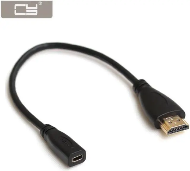 Main image of DZ 20cm Micro HDMI Socket Female to HDMI Male Cable Adapter for Tablet & Cell Phone