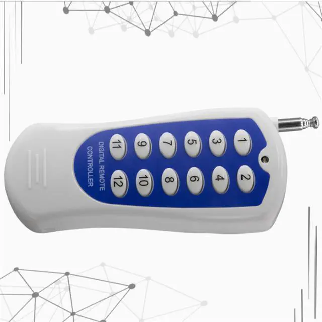 Alt view image 2 of 2 - 12Channel 12 Buttons /Key RF Wireless Remote Controller /Radio Controller/Transmitter Receiver Fittings 315MHZ PT2264