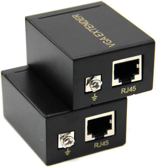 Main image of 1 Pair Receiver Transmitter VGA to RJ45 Extender Repeater Cat5e/6/7/8 up to 60M VGA UTP for PC Laptop Computer Projector