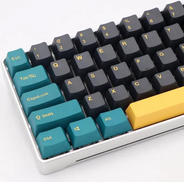 Alt view image 2 of 4 - PBT Keycap Mars Green Theme Double-shot 126Keys For  mechanical keyboard Cherry MX switch Gh60/68/87/96/104 Matching keycaps