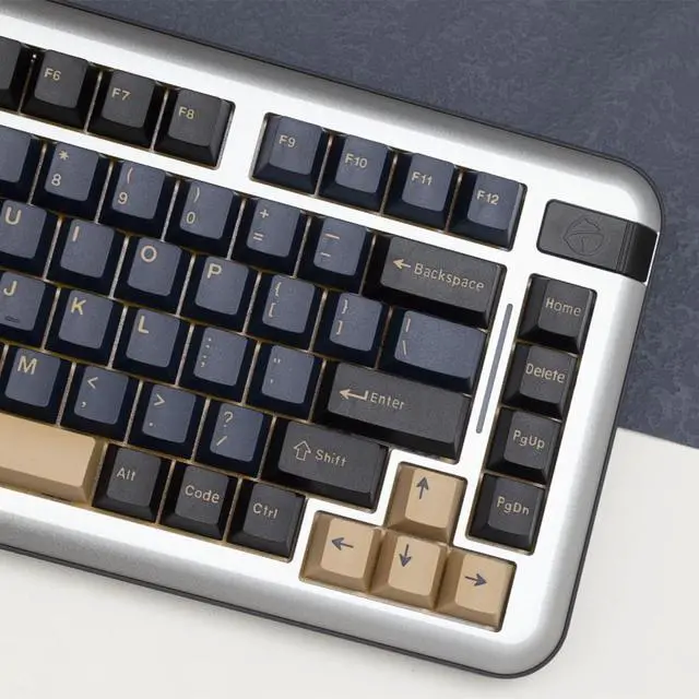 Alt view image 3 of 4 - GMK Blue Samurai keycaps Doubl shot Cherry profile ABS keycaps with 6.25U 7U Spacebar 173 keys For MX Switch Mechanical Keyboard