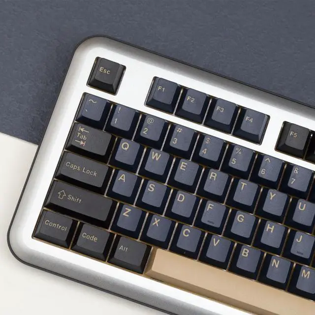 Alt view image 2 of 4 - GMK Blue Samurai keycaps Doubl shot Cherry profile ABS keycaps with 6.25U 7U Spacebar 173 keys For MX Switch Mechanical Keyboard