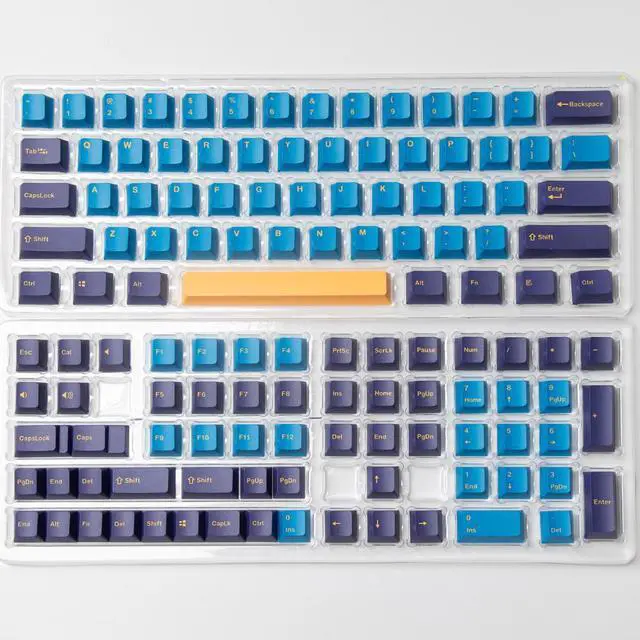 Alt view image 4 of 4 - Nautilus 127 Keys OEM Profile PBT Keycap Double Shot For MX Switch Fit 61 64 68 87 96 104 108 Mechanical Keyboard OEM Key Caps