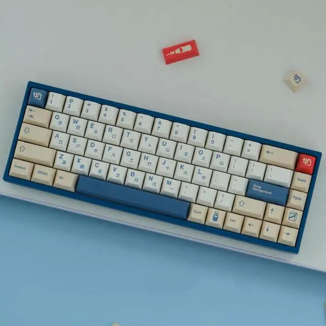 Alt view image 2 of 4 - GMK Soy Milk 141 Keys/Set Keycaps PBT DYE-SUB Cherry Profile Keycap For Mechanical Gaming Keyboard White Series Key Caps