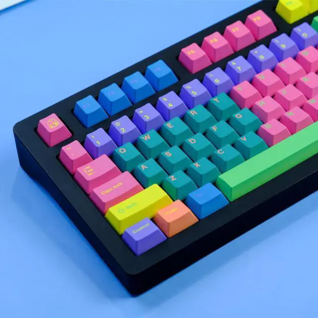Alt view image 4 of 4 - Colorful Personality Keycaps 129 Key PBT Keycaps Dye Sublimation Cherry Profile Keycap For MX switch Mechanical Keyboard Keycaps