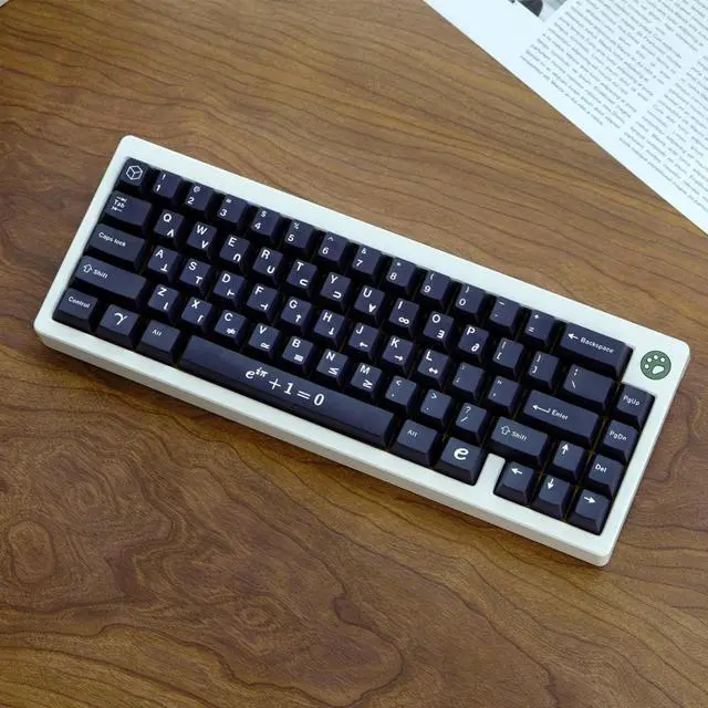 Alt view image 2 of 4 - 129 Keys Oula Minimalist black Keycaps Dye Sublimation Cherry Profile Keycap For MX switch Mechanical Keyboard Cherry Keycaps