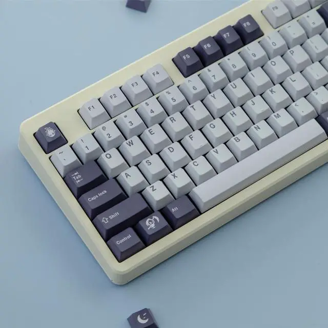 Alt view image 4 of 4 - 129 Keys Midnight Keycaps PBT Dye Sublimation Cherry Profile Keycap For MX switch Gaming Mechanical Keyboard Cherry Keycaps