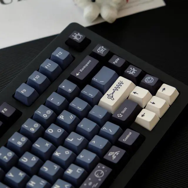 Alt view image 4 of 4 - PBT Keycaps 129 Keys Alien Theme Keycaps Dye Sublimation Cherry Profile Keycap For MX switch Mechanical Keyboard Cherry Keycaps
