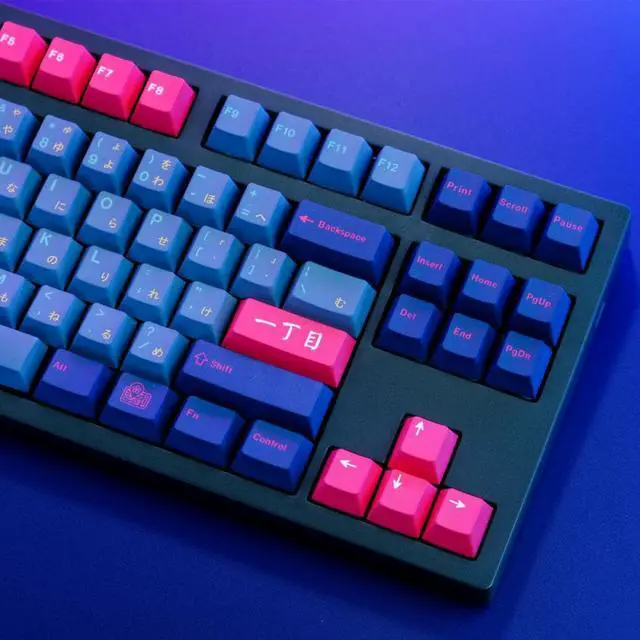 Alt view image 3 of 4 - 129 Keys Japan Kabukicho Keycap PBT Dye Sublimation Japanese Keycap Cherry Profile Mechanical Keyboard Keycaps For MX switch