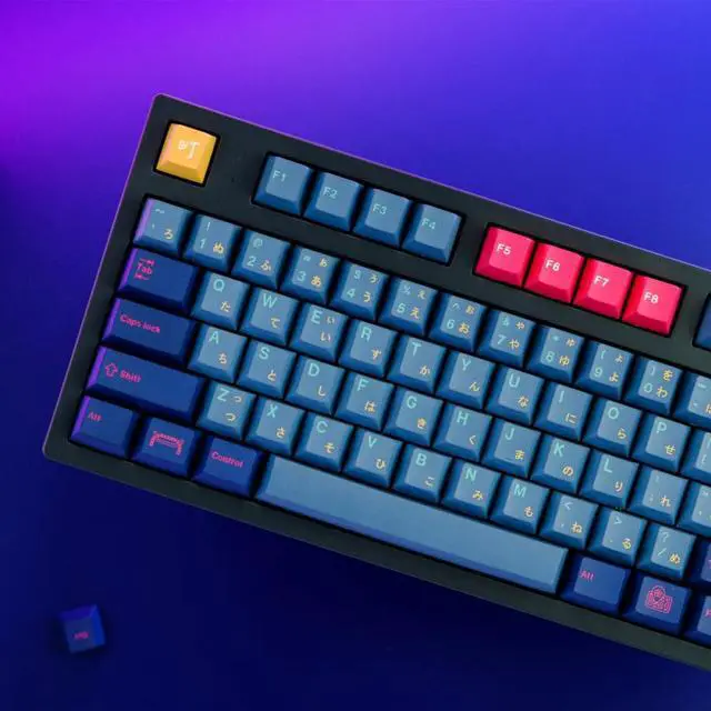 Alt view image 4 of 4 - 129 Keys Japan Kabukicho Keycap PBT Dye Sublimation Japanese Keycap Cherry Profile Mechanical Keyboard Keycaps For MX switch