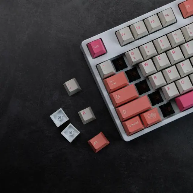 Alt view image 2 of 4 - 140 keys GMK Orange Boi Keycaps Cherry Profile PBT Dye Sublimation Mechanical Keyboard Key Caps For MX switch 61 64 68 87 96 104