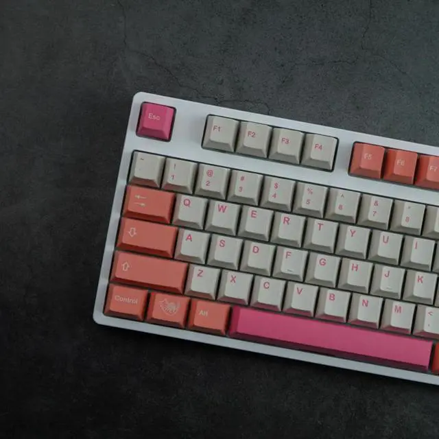 Alt view image 3 of 4 - 140 keys GMK Orange Boi Keycaps Cherry Profile PBT Dye Sublimation Mechanical Keyboard Key Caps For MX switch 61 64 68 87 96 104