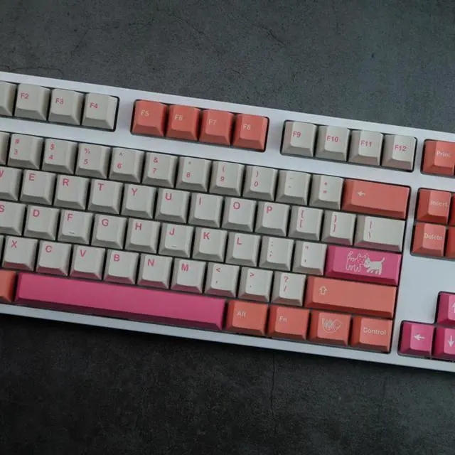 Alt view image 4 of 4 - 140 keys GMK Orange Boi Keycaps Cherry Profile PBT Dye Sublimation Mechanical Keyboard Key Caps For MX switch 61 64 68 87 96 104