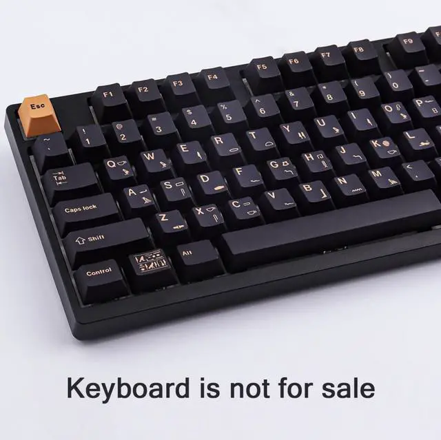Alt view image 4 of 4 - GMK Pharaoh 130 Keys PBT DYE-SUB Cherry Profile Keycap Mechanical Keyboard KeyCaps For MX Switch 61/64/68/87/96/104/108 Keyboard