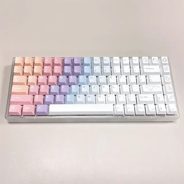 Alt view image 2 of 4 - 144 Keys Dreams Gradient Cherry Profile Keycaps PBT Dye Sublimation Mechanical Keyboard Keycap For MX Switch CMMK GK61 NT75