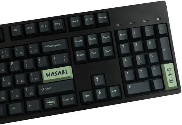 Alt view image 4 of 4 - 140 Kyes GMK Wasabi Keycaps PBT Dye Subbed Japanese Key Caps Cherry Profile Keycap With 2.25U 2.75U 3U 7U Spacebar ISO Enter