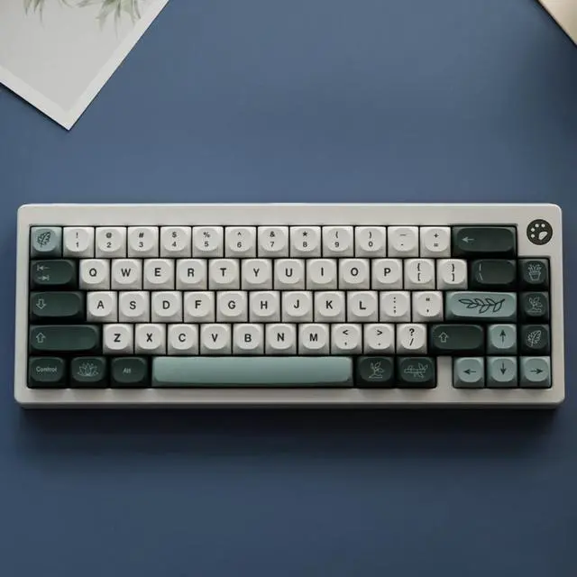 Alt view image 2 of 4 - 140 Keys GMK Botanical Keycaps MA Profile PBT Dye Sublimation Mechanical Keyboard Keycap For MX Switch With 1.75U 2U Shift