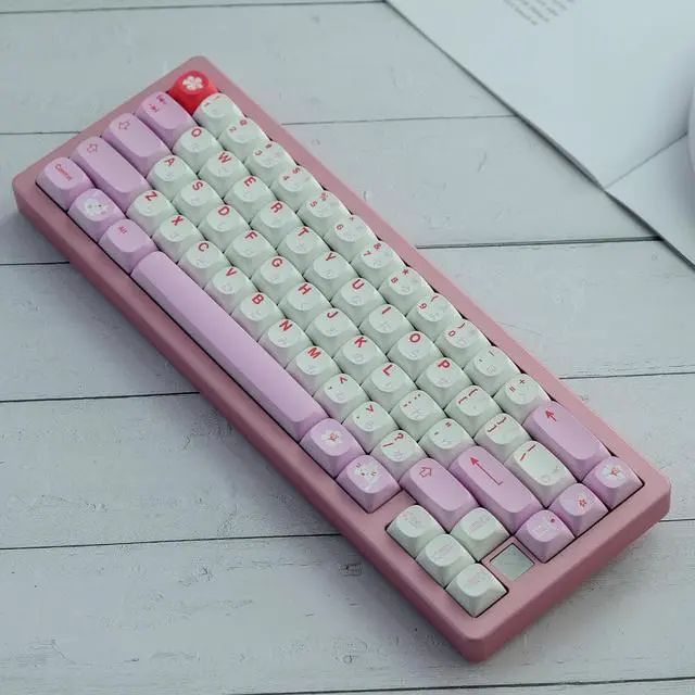 Alt view image 3 of 4 - MA Keycaps 141 Keys Clone GMK Hazakura Keycaps PBT Dye Sublimation Mechanical Keyboard Keycap MA Profile For MX Switch