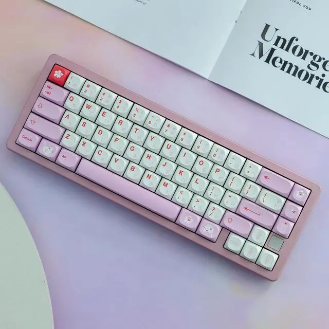 Alt view image 4 of 4 - MA Keycaps 141 Keys Clone GMK Hazakura Keycaps PBT Dye Sublimation Mechanical Keyboard Keycap MA Profile For MX Switch
