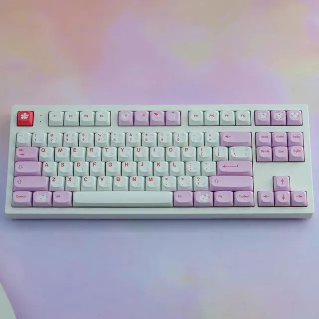 Alt view image 2 of 4 - MA Keycaps 141 Keys Clone GMK Hazakura Keycaps PBT Dye Sublimation Mechanical Keyboard Keycap MA Profile For MX Switch