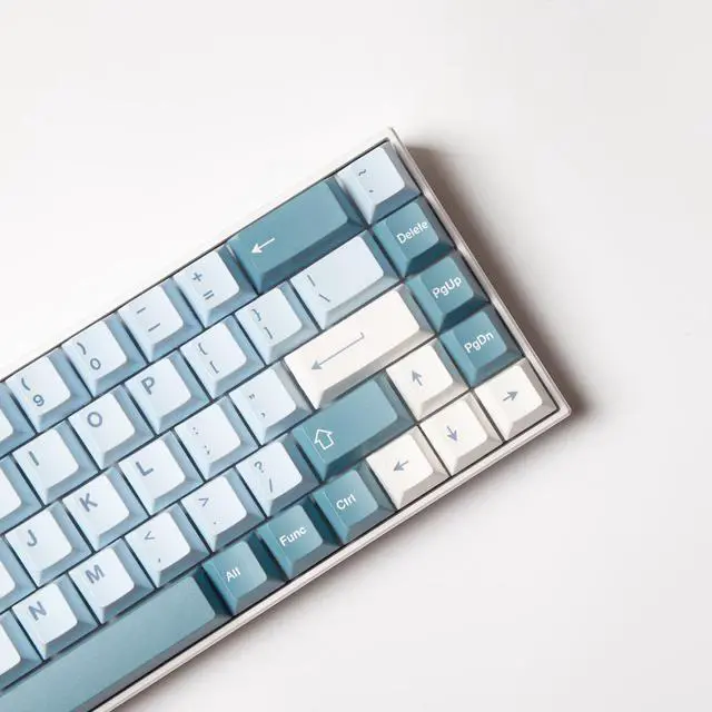 Alt view image 4 of 4 - Keyboard Caps GMK Ice Berg Clone 145 Keycaps PBT Dye Subbed Cherry Profile Keycap For MX Switch Mechanical Keyboard MK GK61 GK64