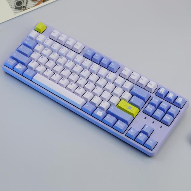Alt view image 3 of 4 - 156 Keys GMK Purple-ish Keycaps PBT Dye Sublimation Mechanical Keyboard Keycap Cherry Profile For MX Switches Cherry Keycaps