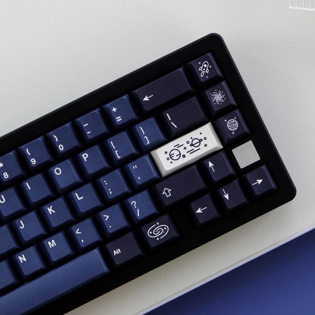Alt view image 2 of 4 - 123 Keys GMK Galaxy Keycaps PBT Dye Sublimation Cherry Profile Mechanical keyboard keycap For MX switch With 1.75U 2U Shift
