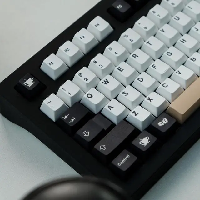 Alt view image 4 of 4 - GMK Cafe Keycaps 150 Keys PBT Dye Sublimation Keycap Cherry Profile Key Caps With 1.75U 2U Shift For MX Switch 61/64/87/104/108