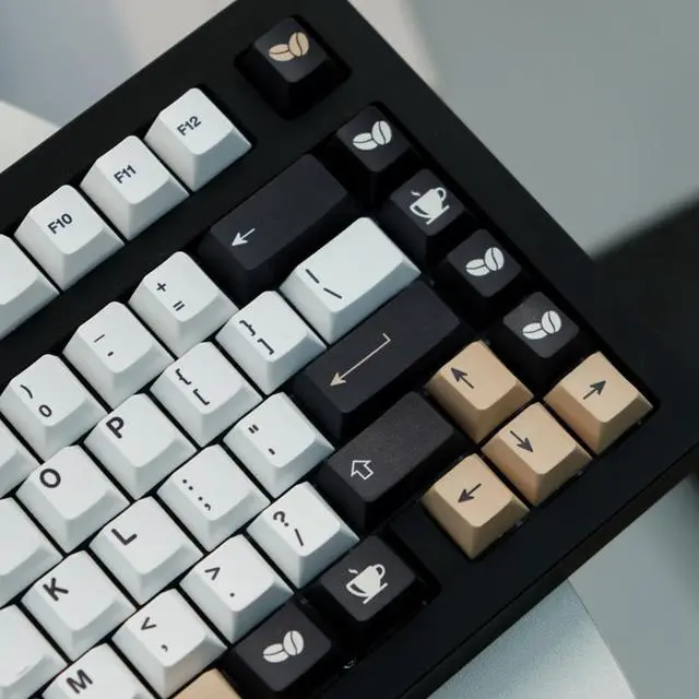 Alt view image 3 of 4 - GMK Cafe Keycaps 150 Keys PBT Dye Sublimation Keycap Cherry Profile Key Caps With 1.75U 2U Shift For MX Switch 61/64/87/104/108