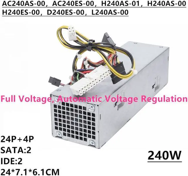 Main image of PSU For Dell 390 790 990 3010 7010 9010 240W Power Supply 3WN11 L240AS-00 H240AS-00 H240AS-01 AC240AS-01 H240ES-00