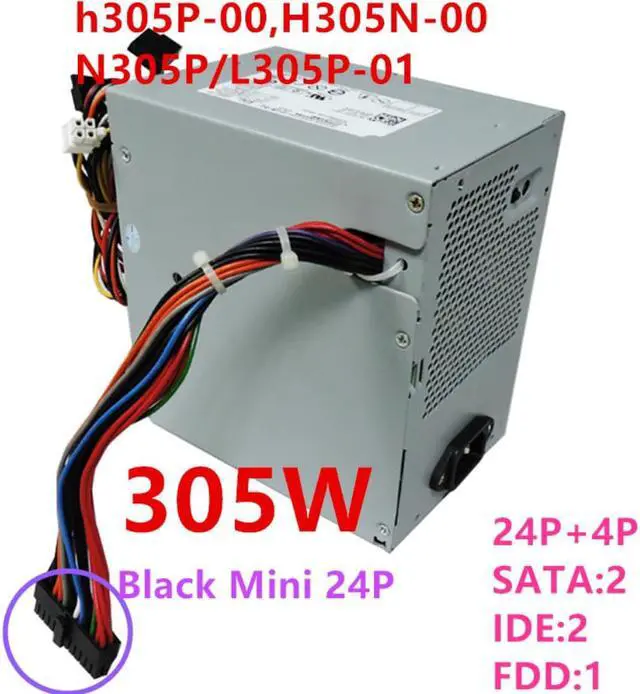 Main image of PSU For Dell 980 D3100 5100 5150 9100 320 330 360 520 620 745 755 MT 305W Power Supply h305P-00 H305N-00 N305P/L305P-01