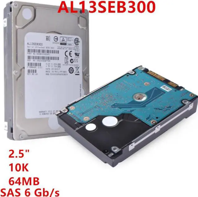 Alt view image 4 of 6 - HDD For Toshiba Brand 300GB 2.5" 10K SAS 6 Gb/s 64MB For Internal HDD For Enterprise Class HDD For AL13SEB300