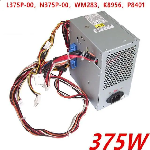 Alt view image 4 of 6 - PSU For Dell 9150 9100 380 420 430 440 389 390 3400 375W Power Supply L375P-00 N375P-00 WM283 K8956 PS-6371-1DF2-LF