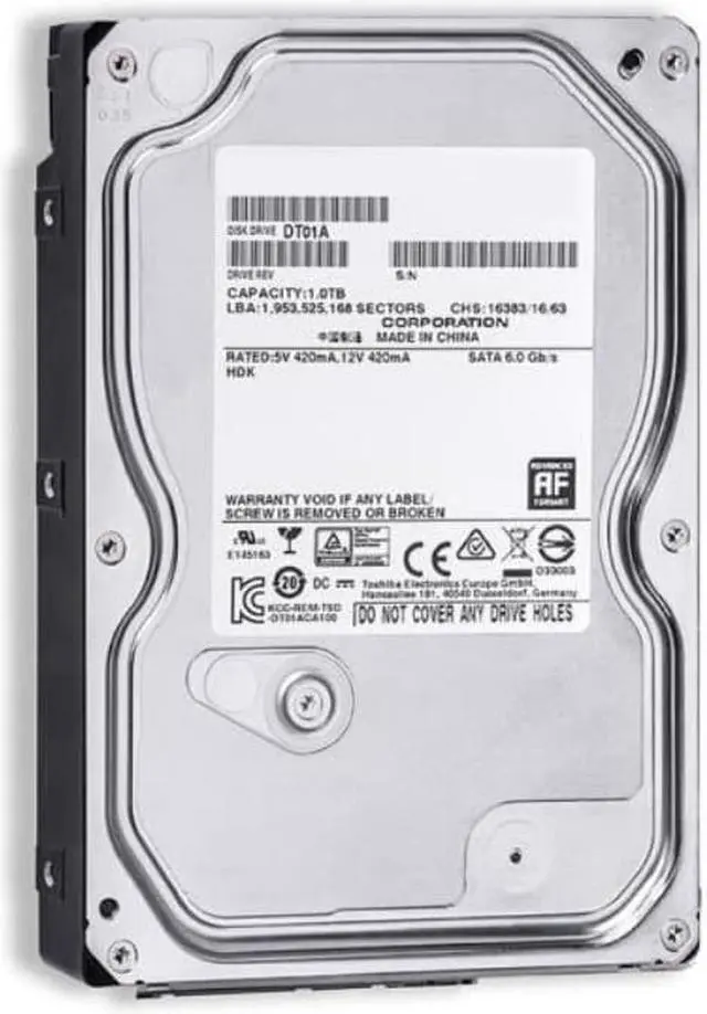 Alt view image 2 of 3 - HDD For Toshiba 2TB 3.5" SATA 6 Gb/s 32MB 7200RPM For Internal HDD For DVR NVR Surveillance HDD For DT01ABA200V