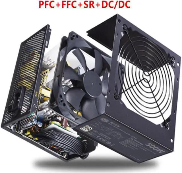 Alt view image 3 of 6 - PSU For Cooler Master Brand Storm 500 RTX2060 1660 80plus Mute Power Supply 500W Power Supply MPE-5001-ACABW