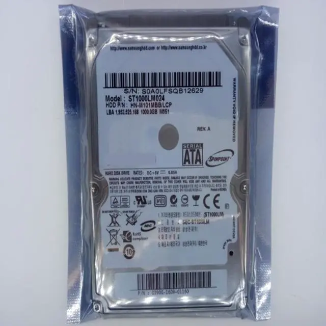 Alt view image 6 of 6 - HDD For Samsung 1TB 2.5" SATA 6 Gb/s 16MB 5400RPM For Internal Hard Disk For Notebook Computer HDD For ST1000LM024