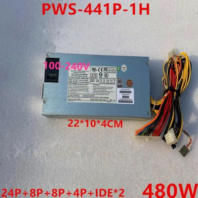 Alt view image 4 of 6 - Almost PSU For Supermicro 80plus Platinum 813M-4 6018R-MT 1U 480W Switching Power Supply PWS-441P-1H