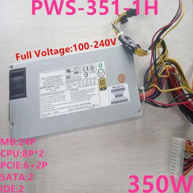 Alt view image 4 of 6 - Almost PSU For Supermicro 80plus Gold 1U 350W Switching Power Supply PWS-351-1H