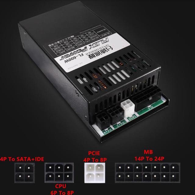 Alt view image 3 of 6 - PSU For SpeedCruiser S3 K39 K35 M41 M24 Supporting GPU FLEX NAS Small 1U 600W Switching Power Supply GT-600W FL 600W