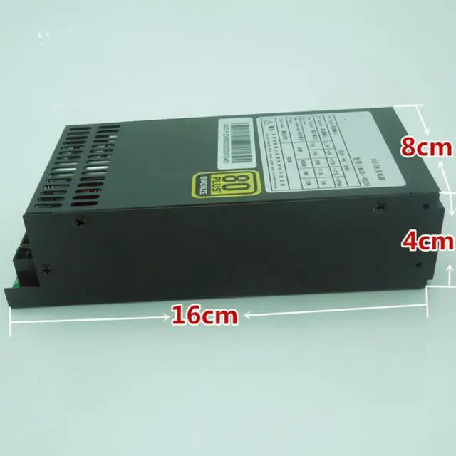 Alt view image 2 of 3 - PSU For Lingmaojingdian Fully Modular 80plus Bronze ITX FLEX DC-DC Small 1U S3 K39 A35 600W Power Supply LMJD-6000