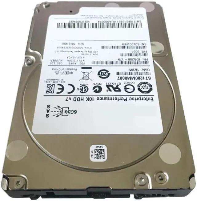 Alt view image 3 of 3 - HDD For Seagate 1.2TB 2.5" 10K SAS 6 Gb/s 64MB 10000RPM For Internal Hard Disk For Server HDD For ST1200MM0007