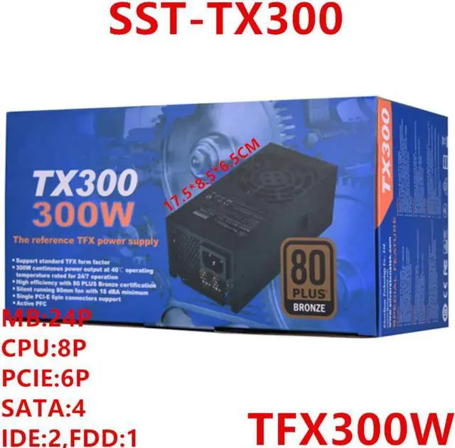 Main image of PSU For SilverStone 80plus Bronze TFX 300W Switching Power Supply SST-TX300