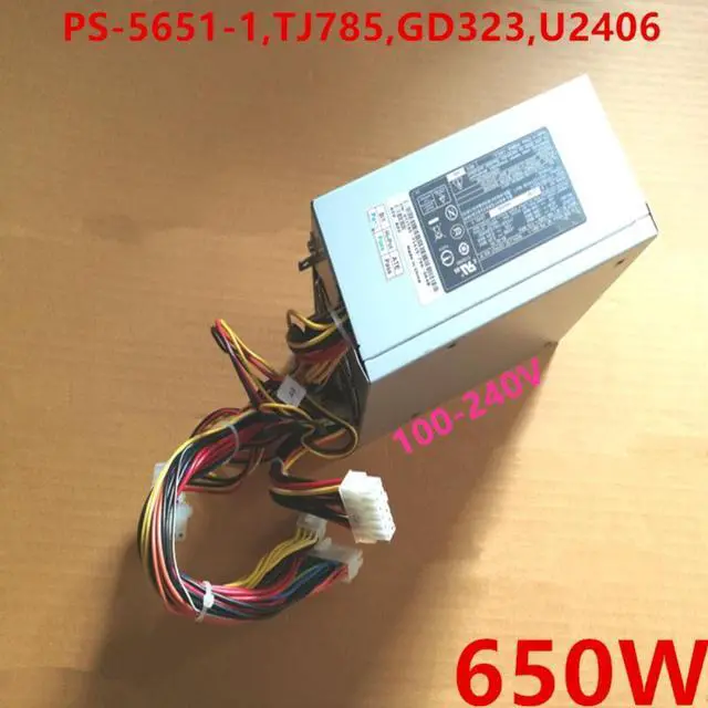 Main image of For Dell PowerEdge 1800 650W Switching Power Supply PS-5651-1 TJ785 GD323 U2406